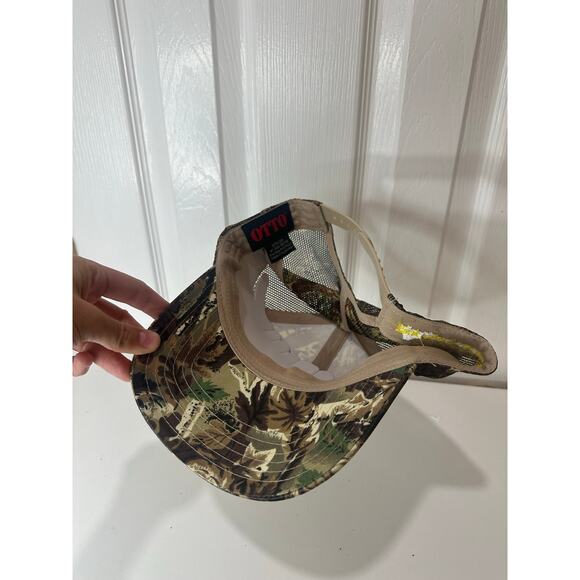 THE HAPPY SOCIAL CLUB HAPPY VIBES Trucker Hat NWOT Camo Camouflage - Picture 3 of 5